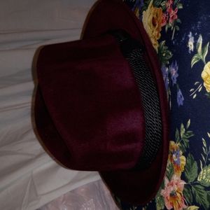 🍁Autumn Closeout SALE 25%🍂Dobbs Deion Fur Felt Fedora 7-1/4 Burgundy